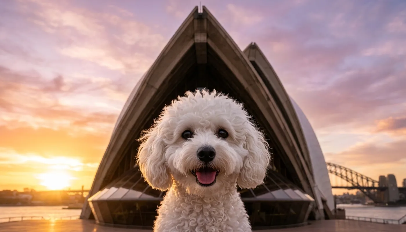 Dog travelling to Australia
