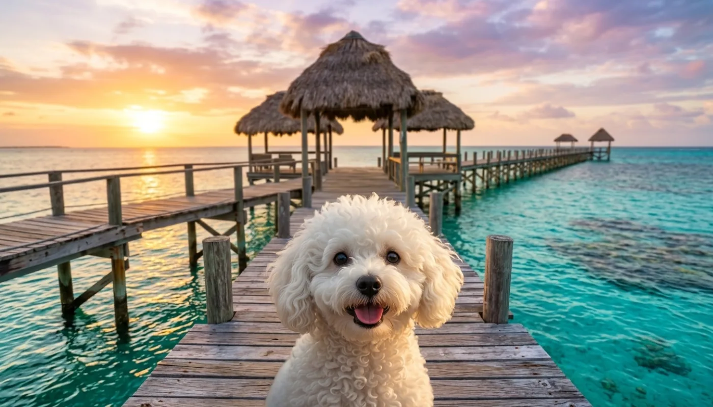 Dog travelling to Belize