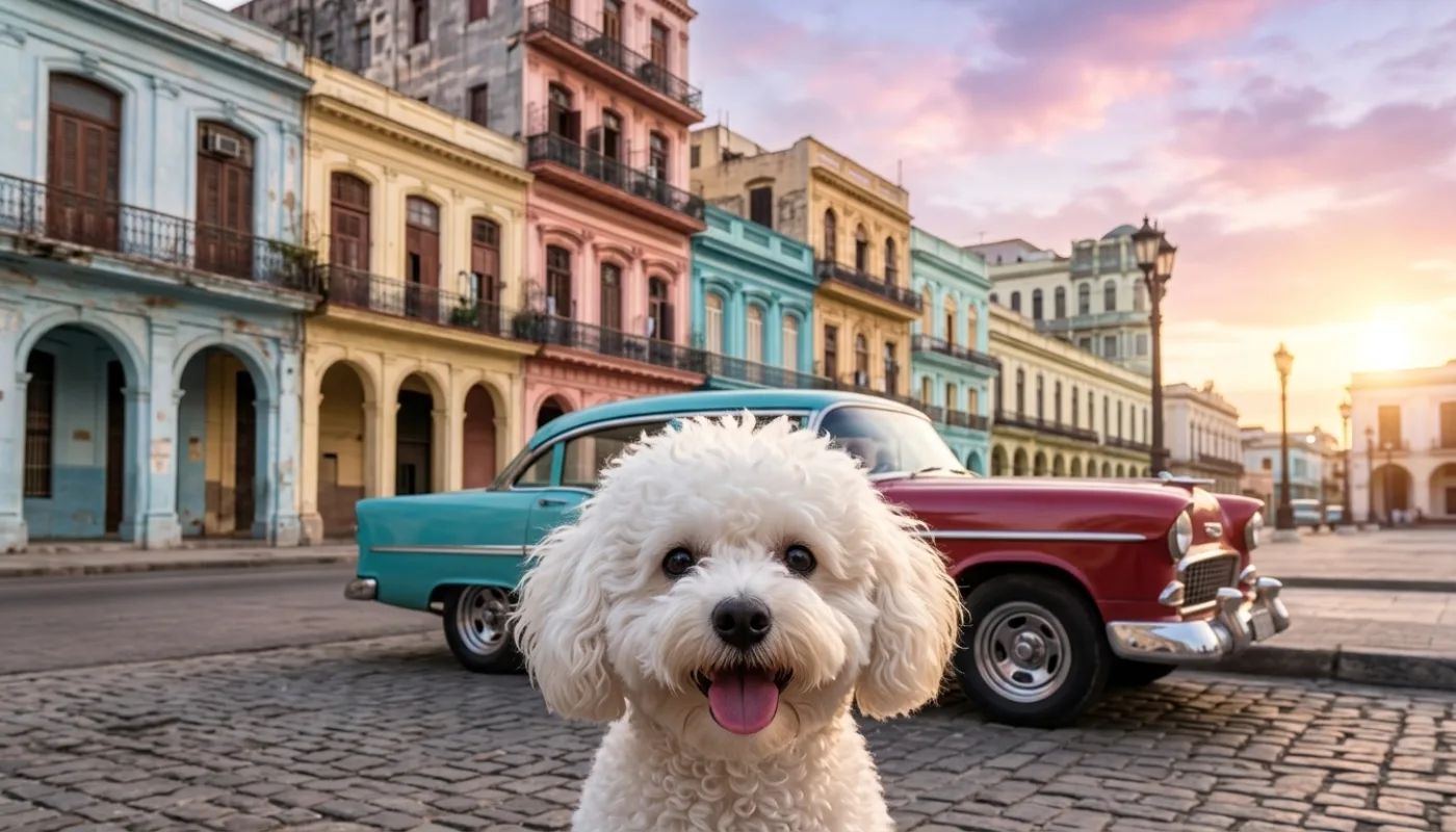 Dog travelling to Cuba