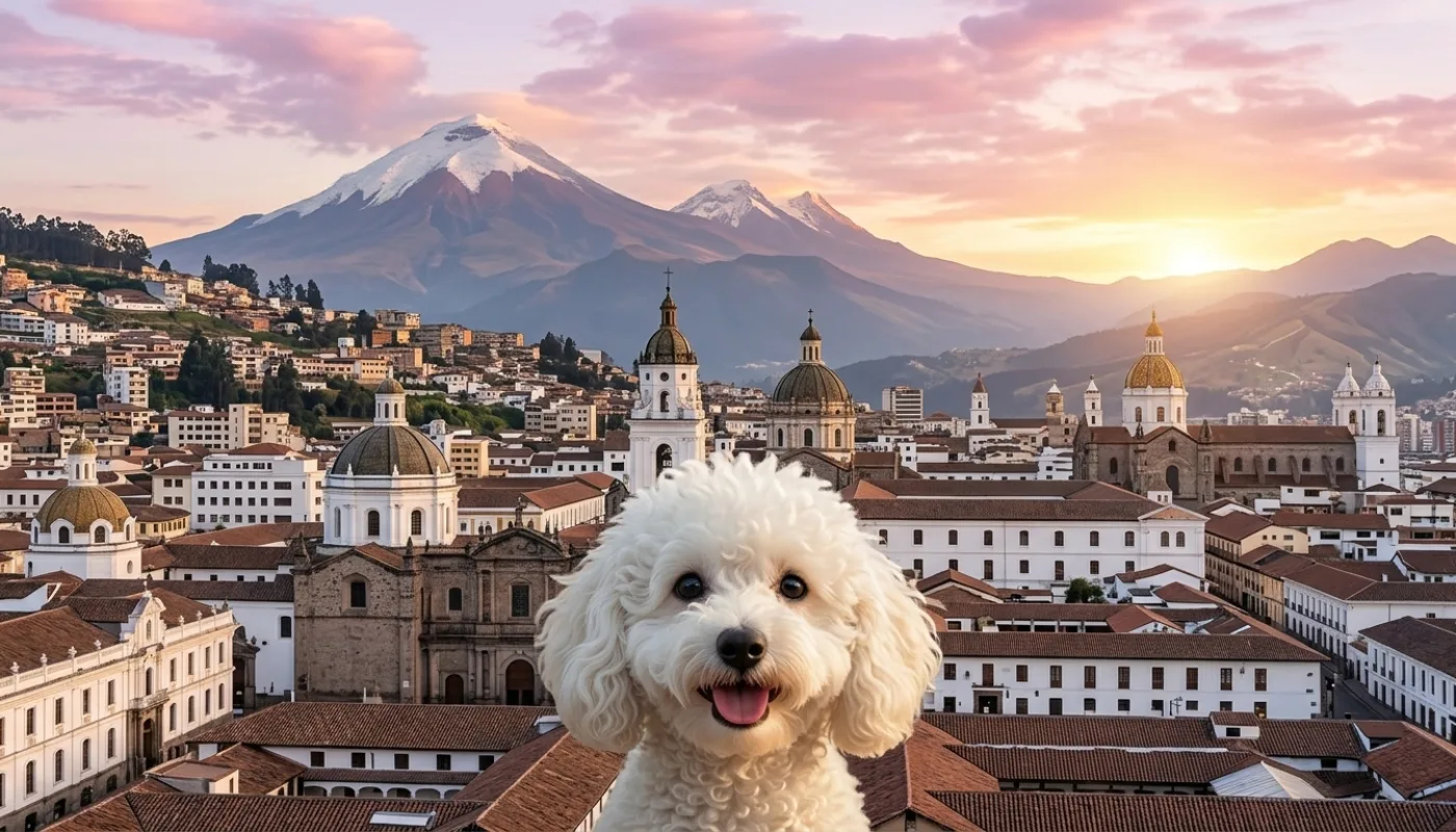 Dog travelling to Ecuador
