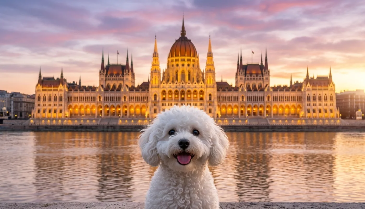 Dog travelling to Hungary