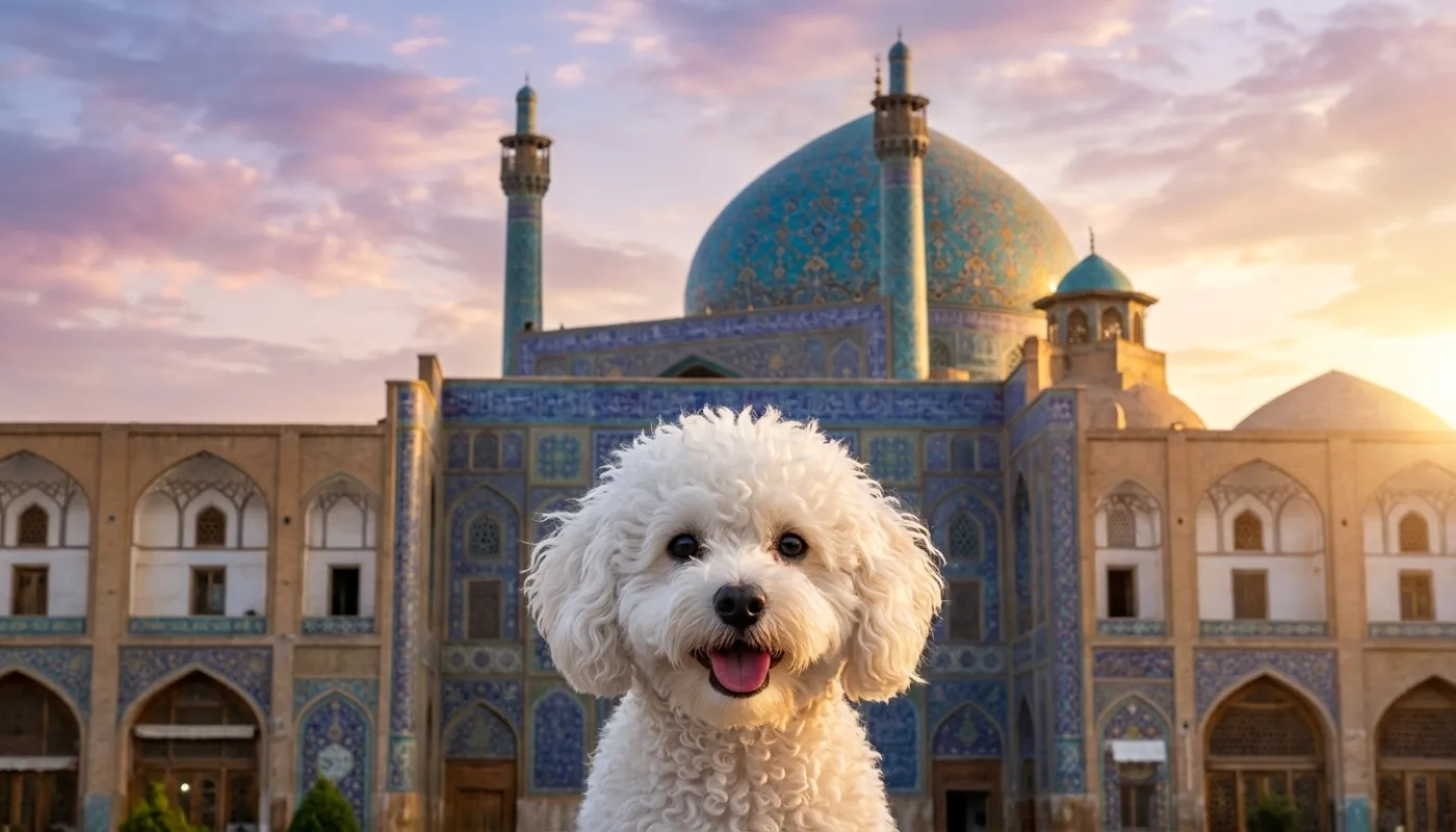 Dog travelling to Iran