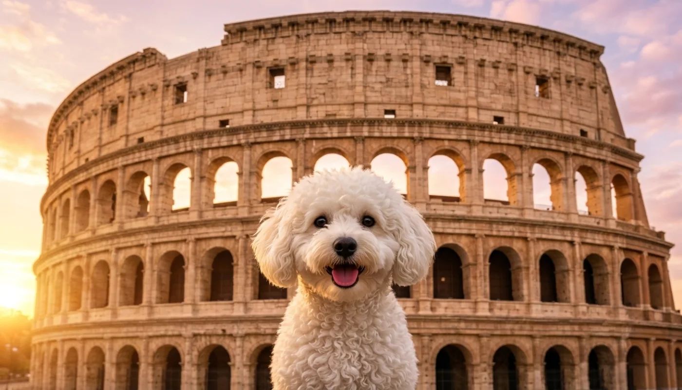 Dog travelling to Italy