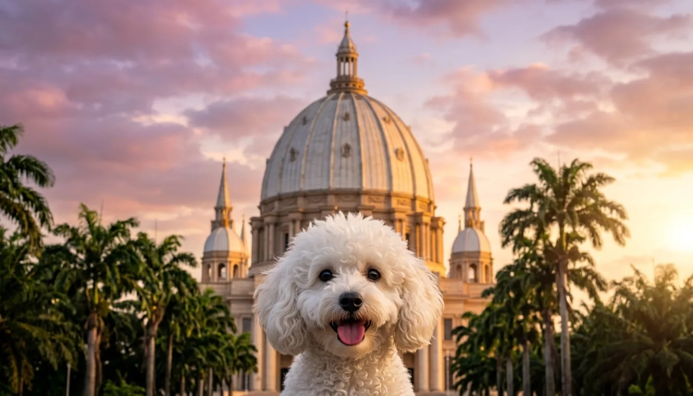 Dog travelling to Ivory Coast