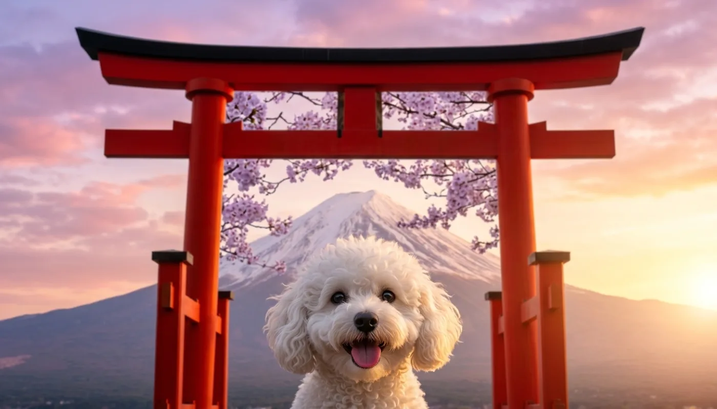 Dog travelling to Japan