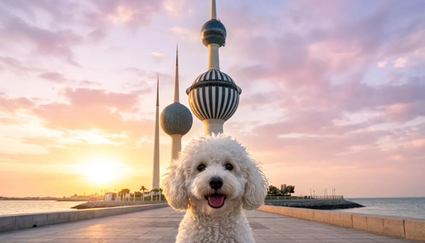 Dog travelling to Kuwait