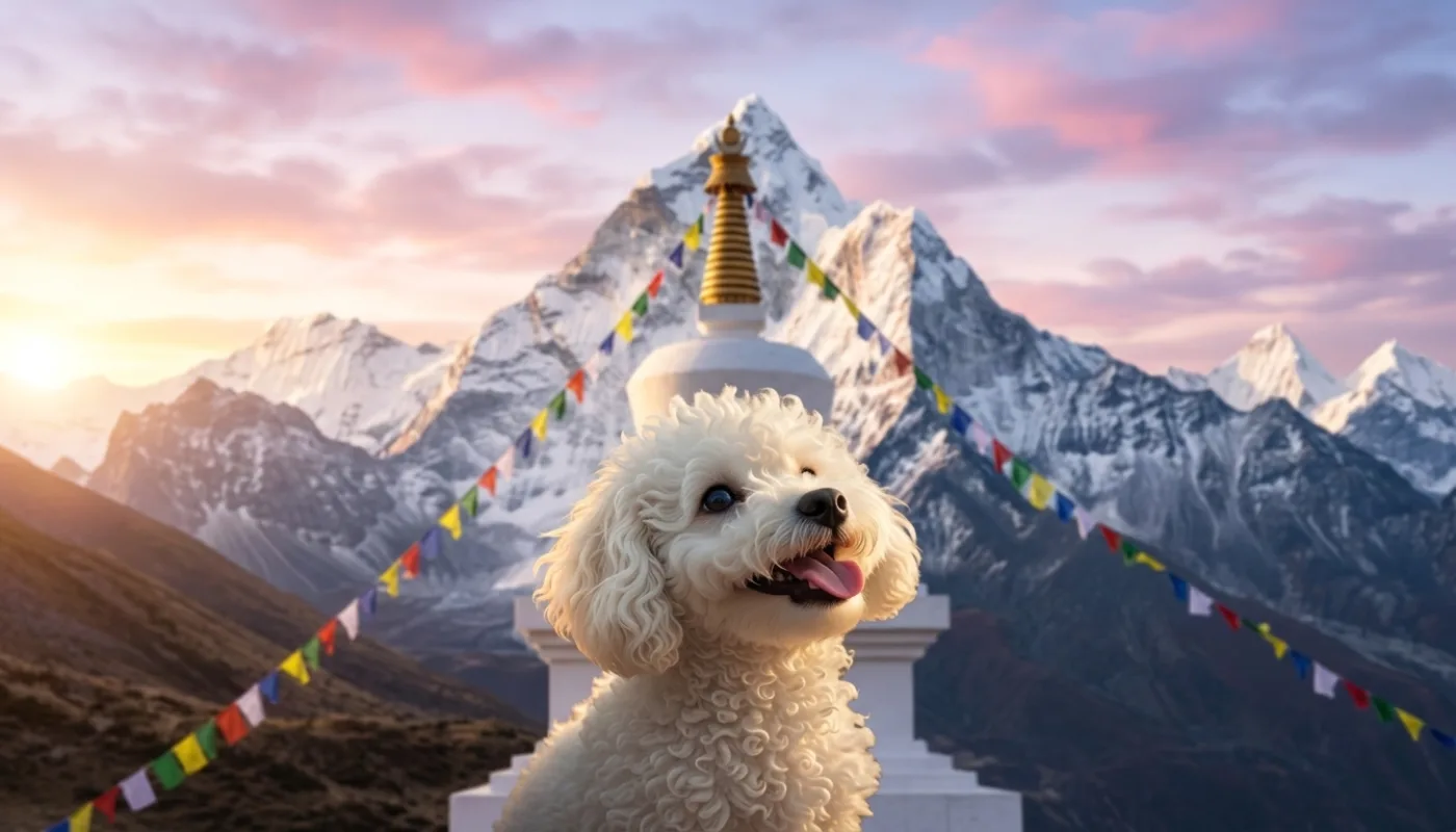 Dog travelling to Nepal