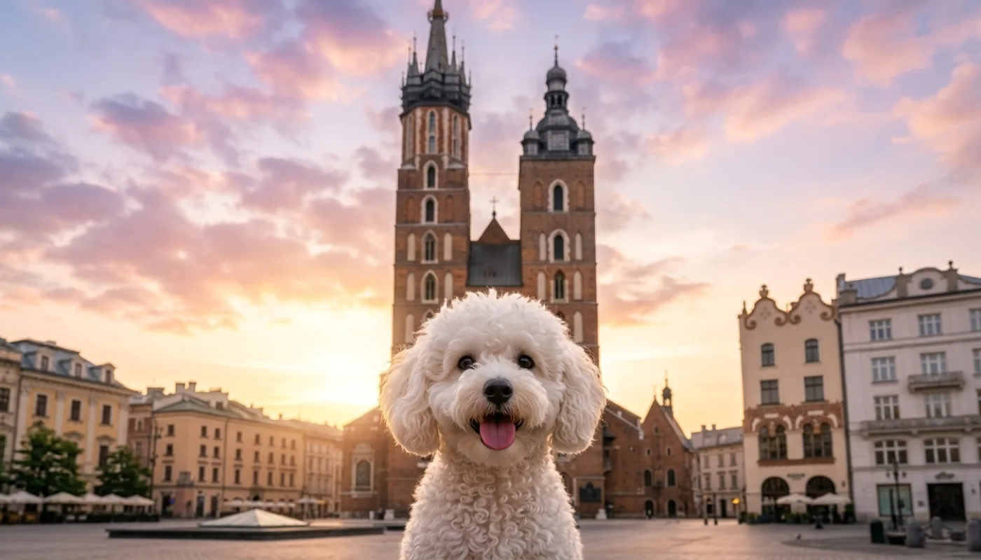 Dog travelling to Poland