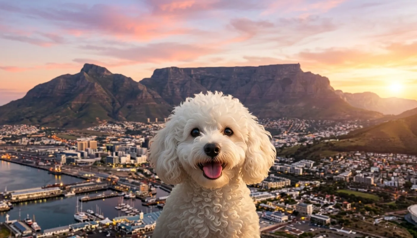 Dog travelling to South Africa